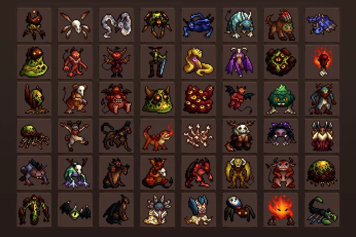 Free Chaos Monsters 32×32 Icon Pack
