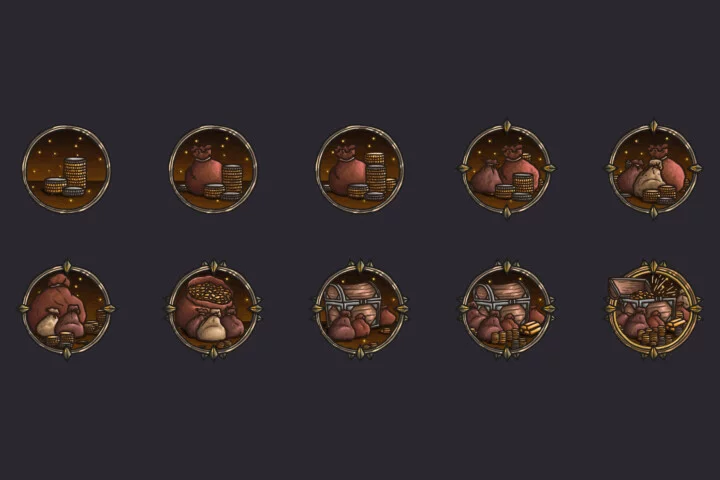 Free Game Achievement Vector RPG Icons