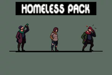 Free Homeless Character Sprite Sheets Pixel Art