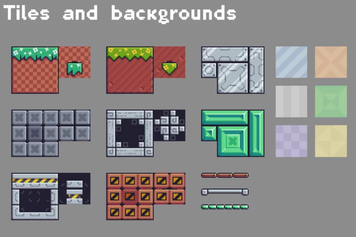 Free Simple Platformer Game Kit Pixel Art