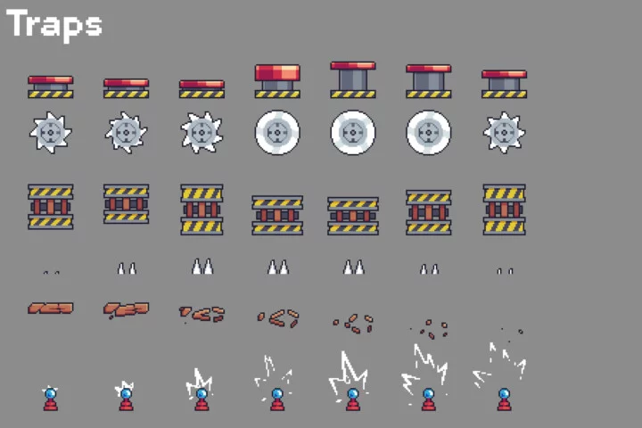 Free Simple Platformer Game Kit Pixel Art