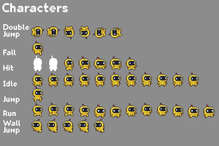 Free Simple Platformer Game Kit Pixel Art