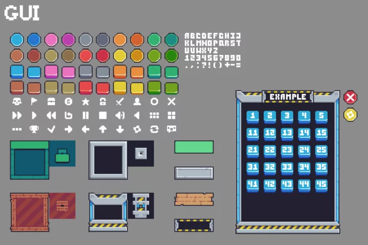 Free Simple Platformer Game Kit Pixel Art