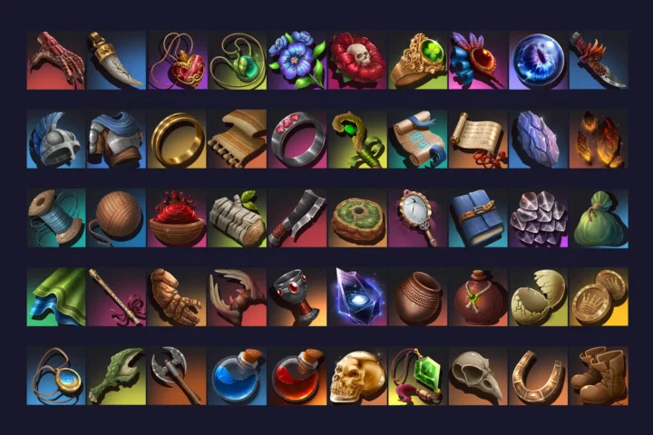 Fantasy RPG Loot Icons 512×512