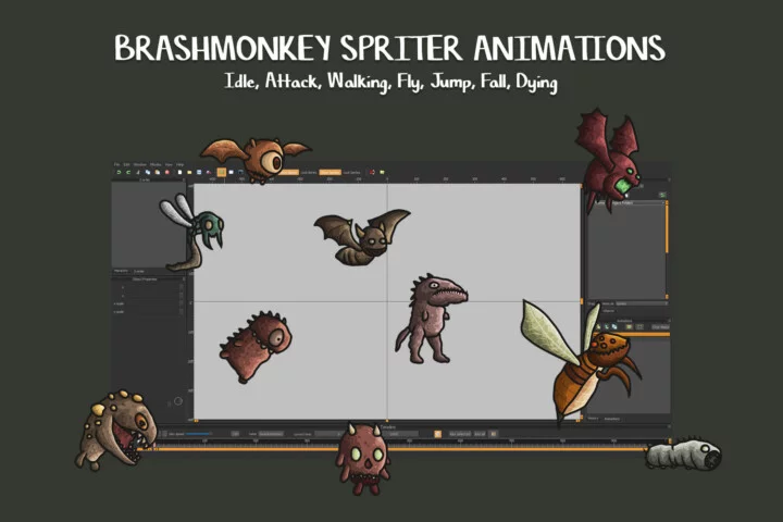 Free Monster Enemy Sprites for Tower Defense