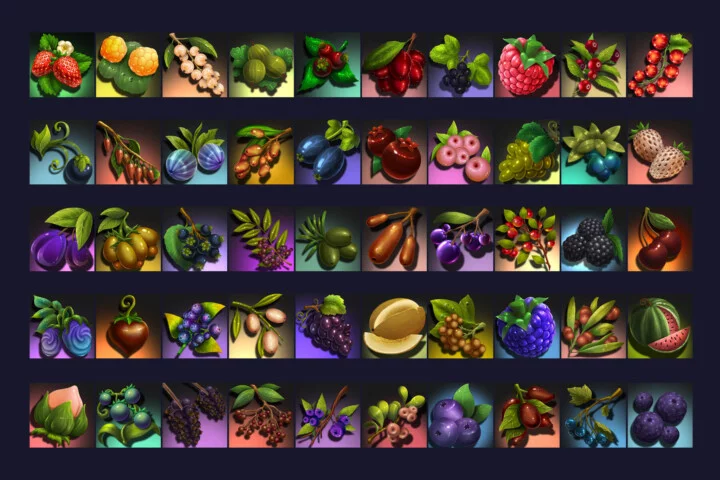 RPG Berry Game Icons 512×512