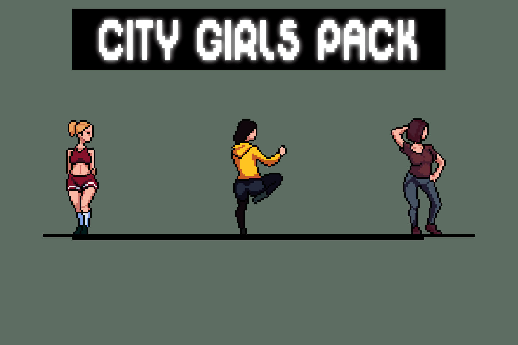 city-girl-character-sprite-sheets-pixel-art-craftpix