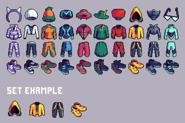 Free Clothing 32×32 Pixel Icons