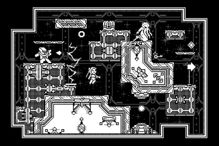 Free Sci-Fi Platformer 1-Bit Pixel Art Game Kit