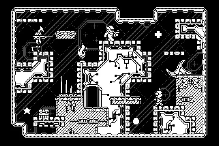 Free Sci-Fi Platformer 1-Bit Pixel Art Game Kit