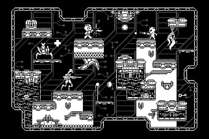 Free Sci-Fi Platformer 1-Bit Pixel Art Game Kit