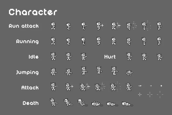 Free Sci-Fi Platformer 1-Bit Pixel Art Game Kit