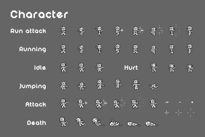 Free Sci-Fi Platformer 1-Bit Pixel Art Game Kit