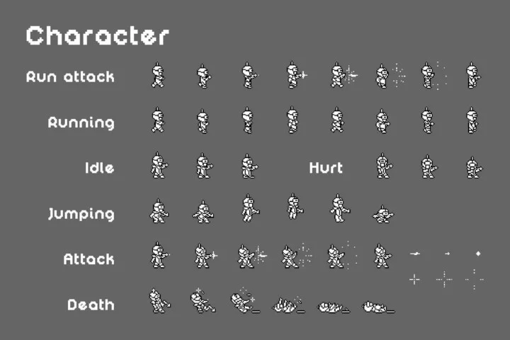 Free Sci-Fi Platformer 1-Bit Pixel Art Game Kit