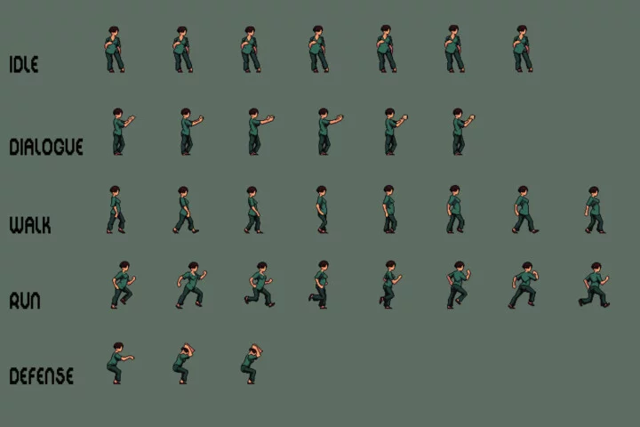 Doctors Pixel Art Character Sprite Sheets Pack