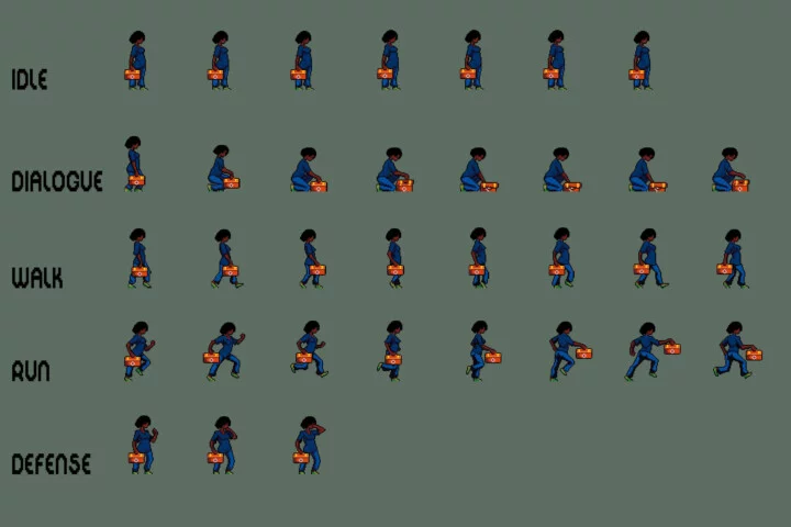 Doctors Pixel Art Character Sprite Sheets Pack