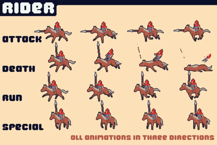 Free Enemy Pixel Pack for Top-Down Defense