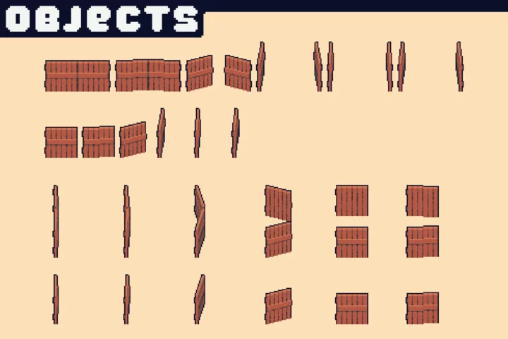 Free Village Pixel Tileset for Top-Down Defense