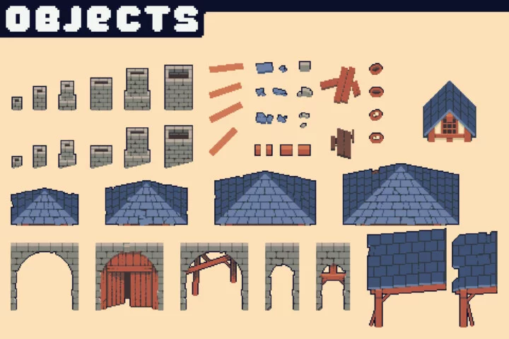 House Constructor for Top-Down RPG Asset Pack