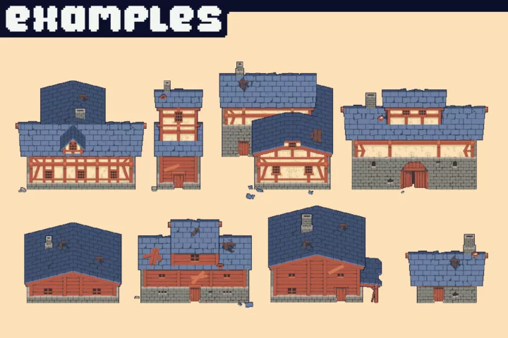 House Constructor for Top-Down RPG Asset Pack
