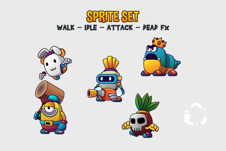 Quirky Monsters Game Asset Pack V19