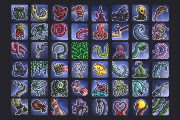Tentacle RPG Skills Icon Pack