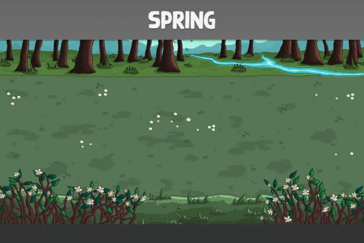 Clearing in the Forest Vector Battle Backgrounds