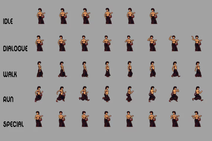 Peasants 2D Pixel Art Sprite Pack