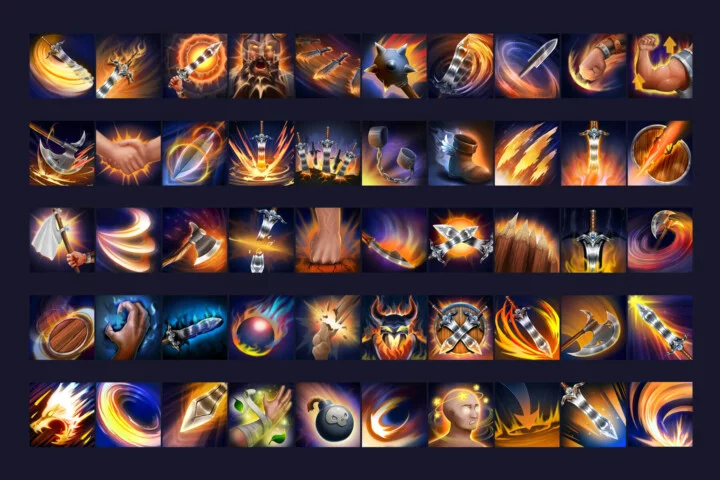 RPG Warrior Skill Icons