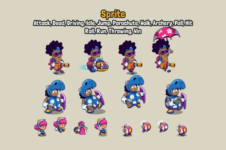 Adventure Game Character Sprite Pack