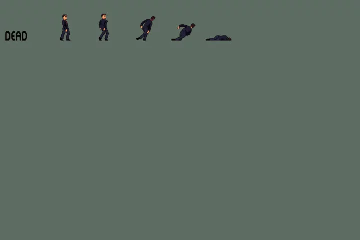 City Man Pixel Art Character Sprite Sheets