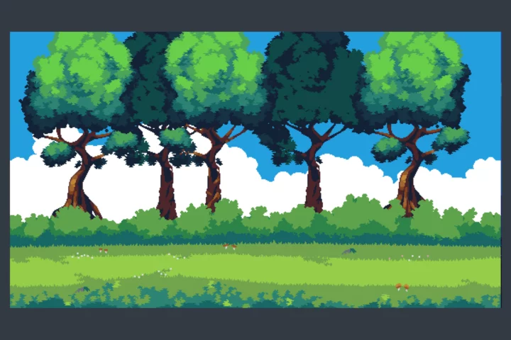 Forest and Trees Free Pixel Backgrounds
