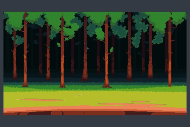 Forest and Trees Free Pixel Backgrounds