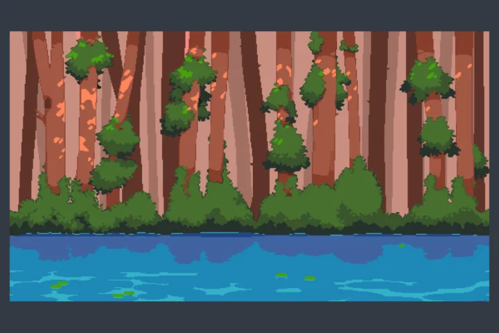 Forest and Trees Free Pixel Backgrounds