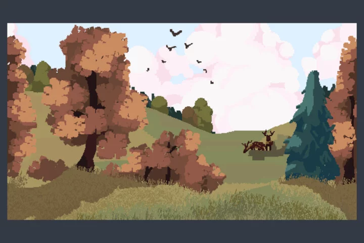 Free Autumn Pixel Backgrounds for Game