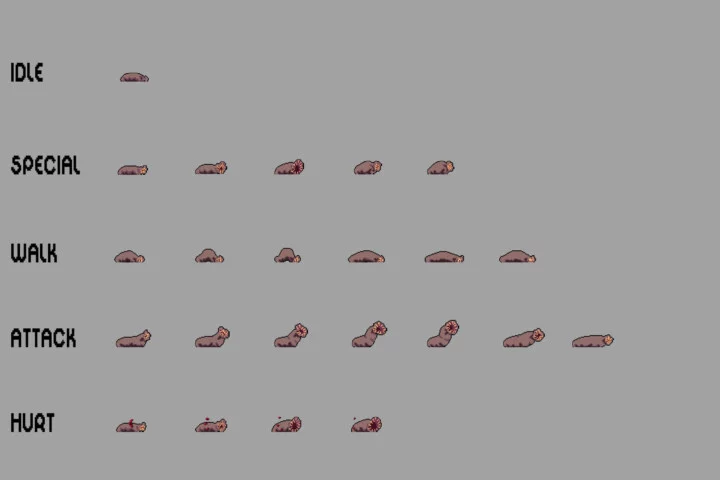 Mimic 2D Pixel Character Sprite Pack