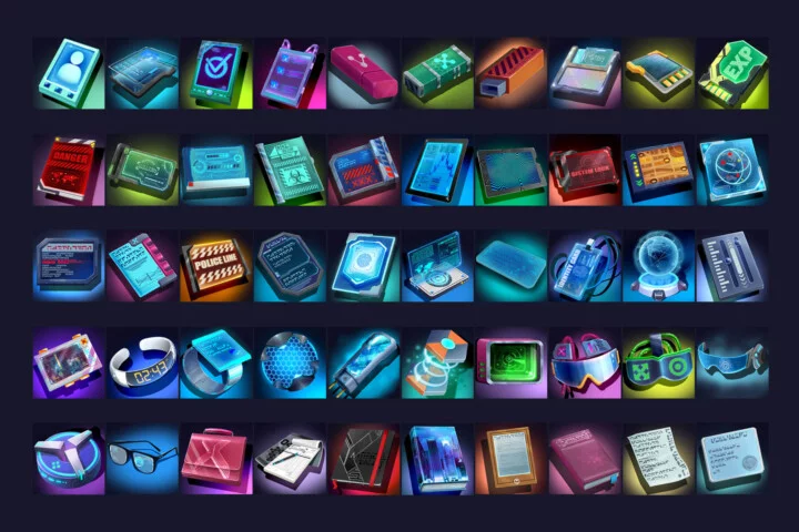 Cyberpunk Gadget Game 512×512 Icons