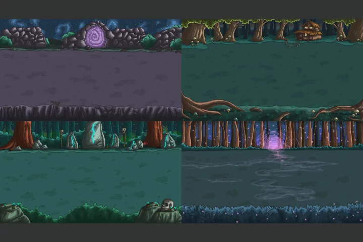 Dark Magic Battle Game Backgrounds