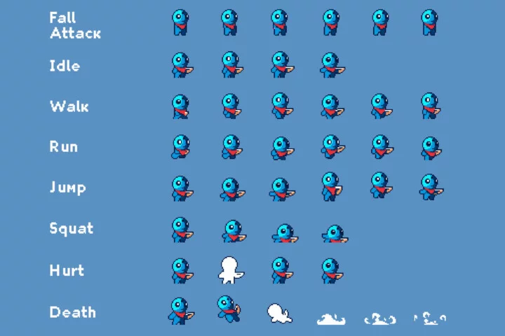 Free Tiny Pixel Hero Sprites with Bow Attacks