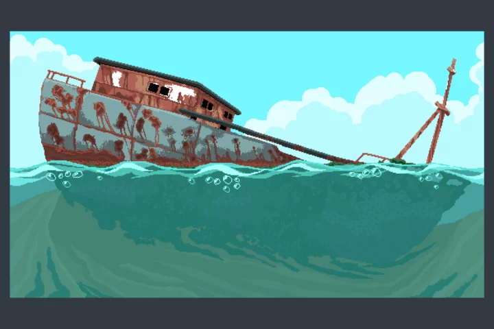 Free Underwater World Pixel Art Backgrounds