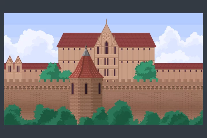 Medieval Castle Pixel Backgrounds