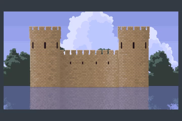 Medieval Castle Pixel Backgrounds