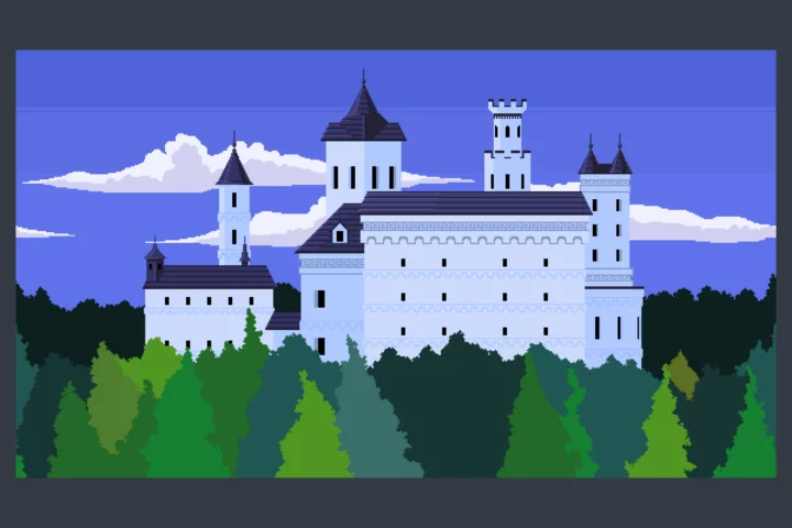 Medieval Castle Pixel Backgrounds