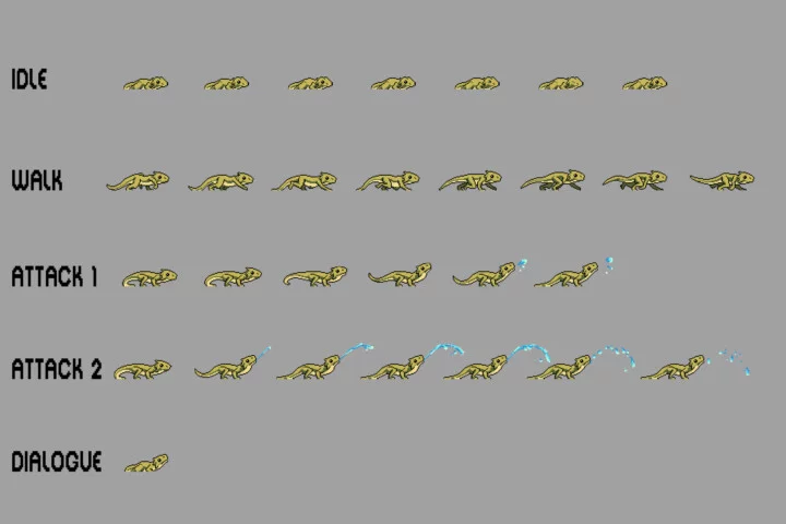 Pet Pixel Art Character Sprite Sheets