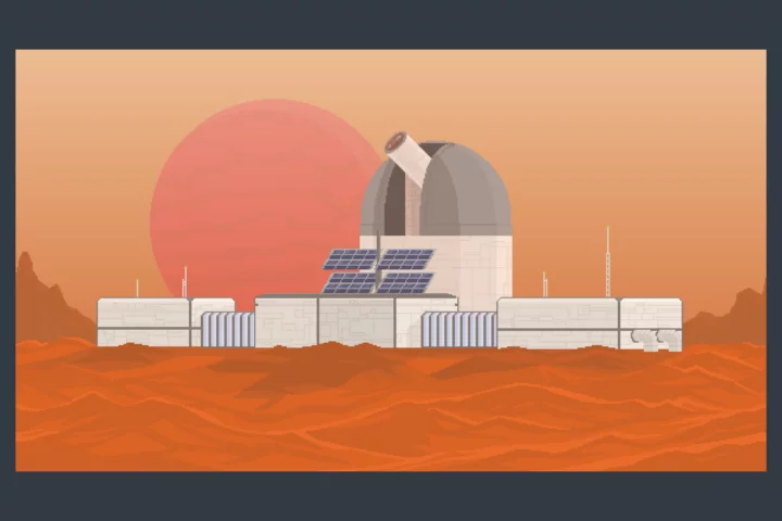 Space Station Pixel Art Backgrounds