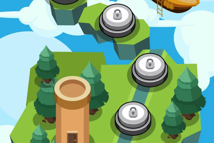 The Top-Down Level Selection Asset Pack