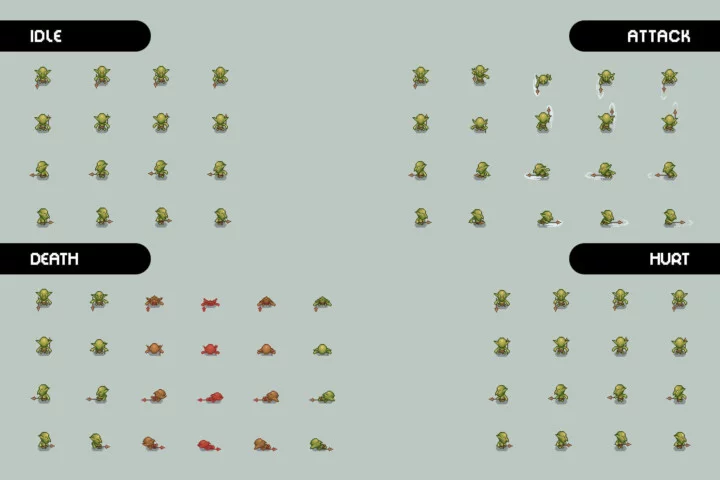Goblin Pixel Art Character Sprite Pack