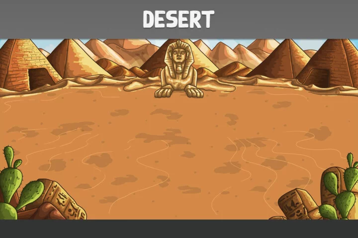 Horizontal Egypt Battle Backgrounds