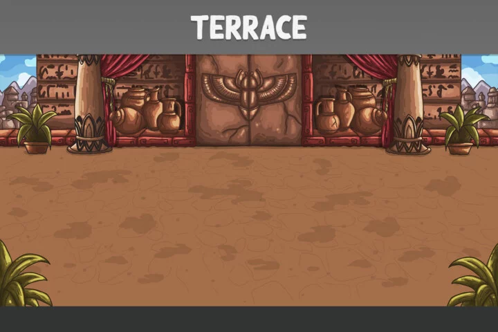 Horizontal Egypt Battle Backgrounds