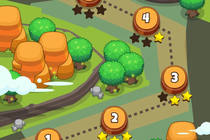 Vector Top-Down Level Map Asset Pack